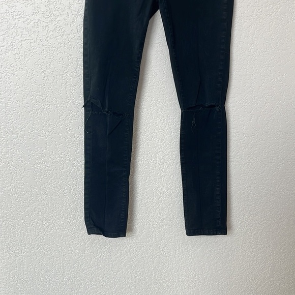 Urban Outfitters BDG Jeans Twig High Rise Skinny Distressed Black size 26 - Picture 3 of 14